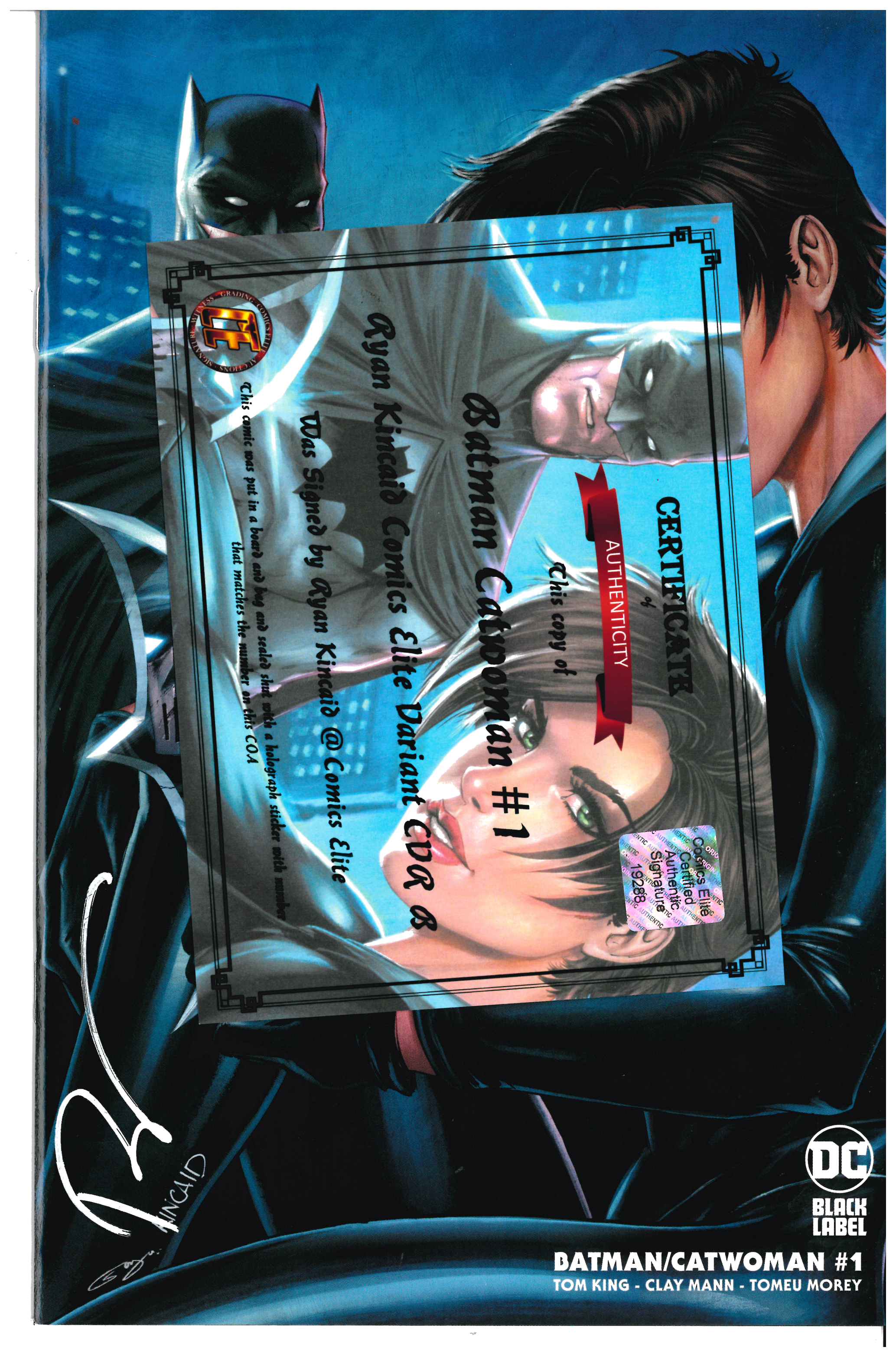 Batman / Catwoman #1 Certificate of Authenticity