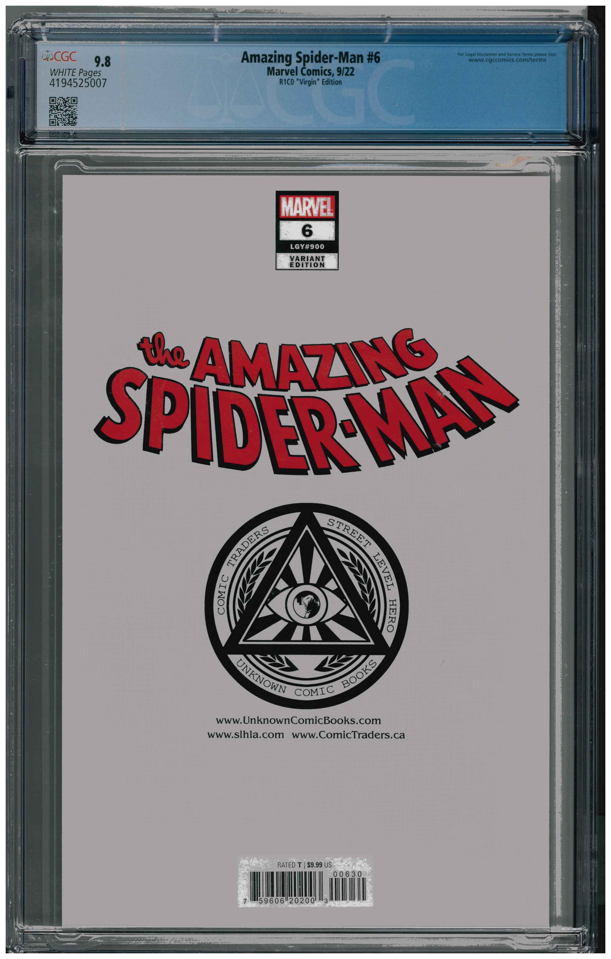 Amazing Spider-Man #6 backside