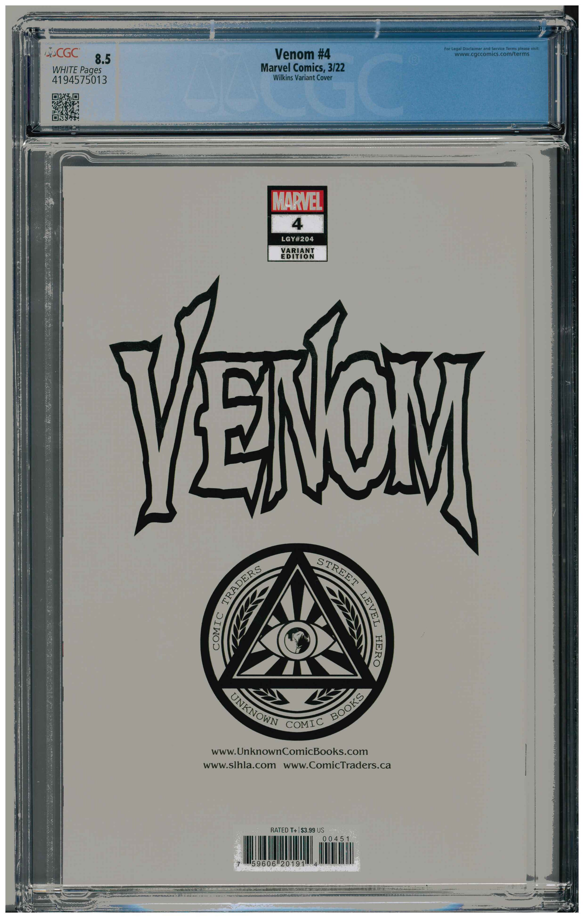 Venom #4 backside