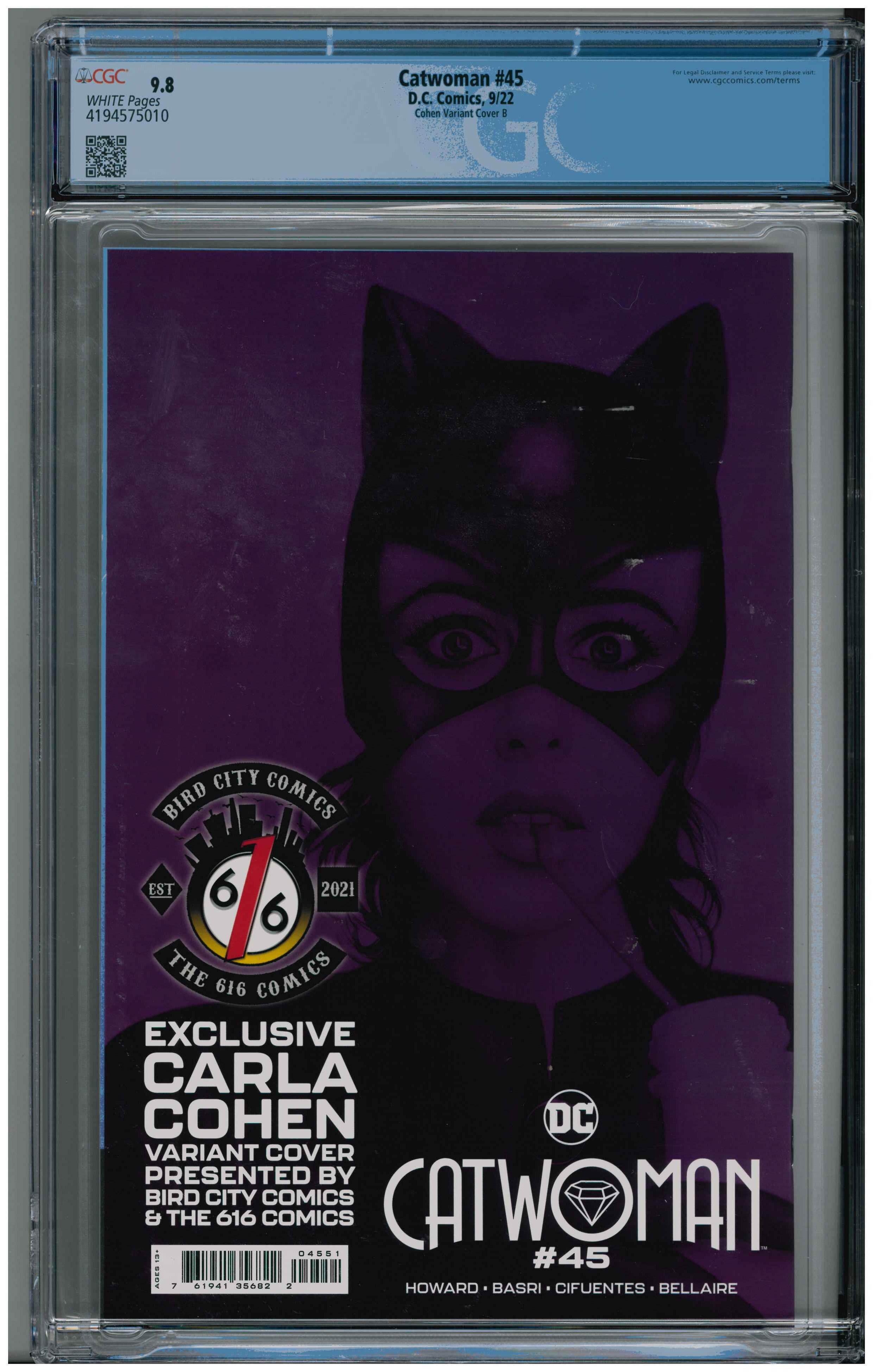 Catwoman #45 backside