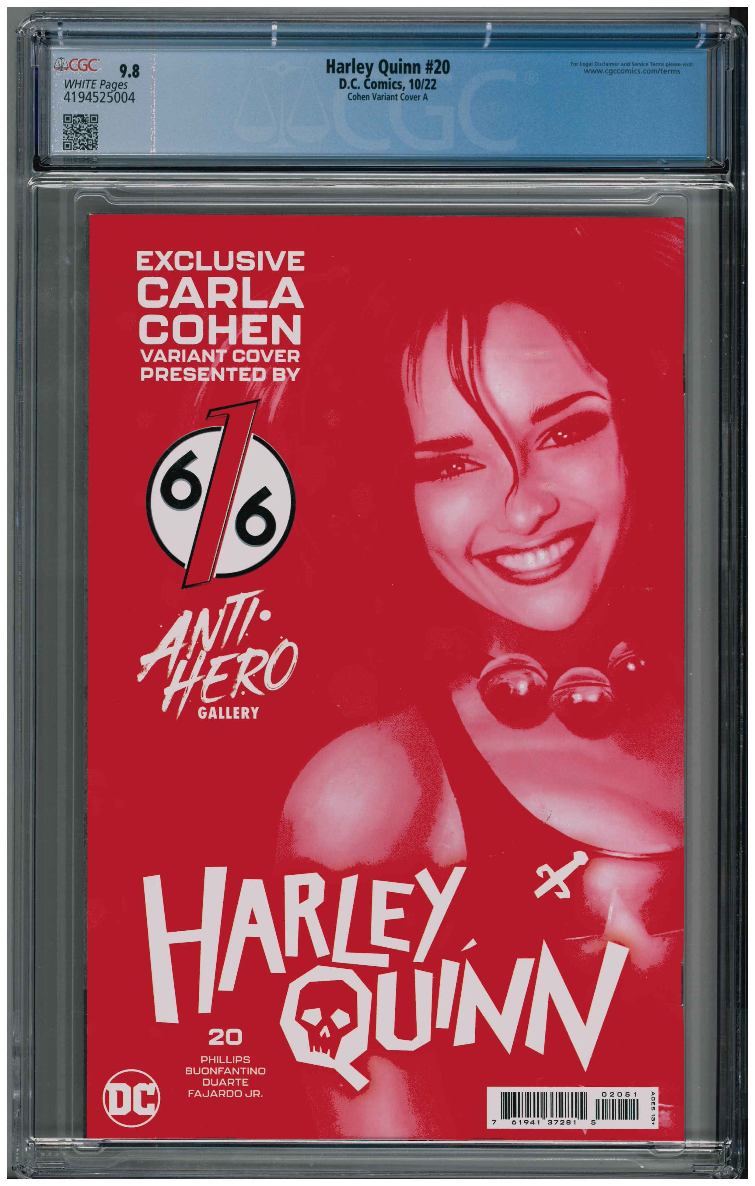 Harley Quinn #20 backside
