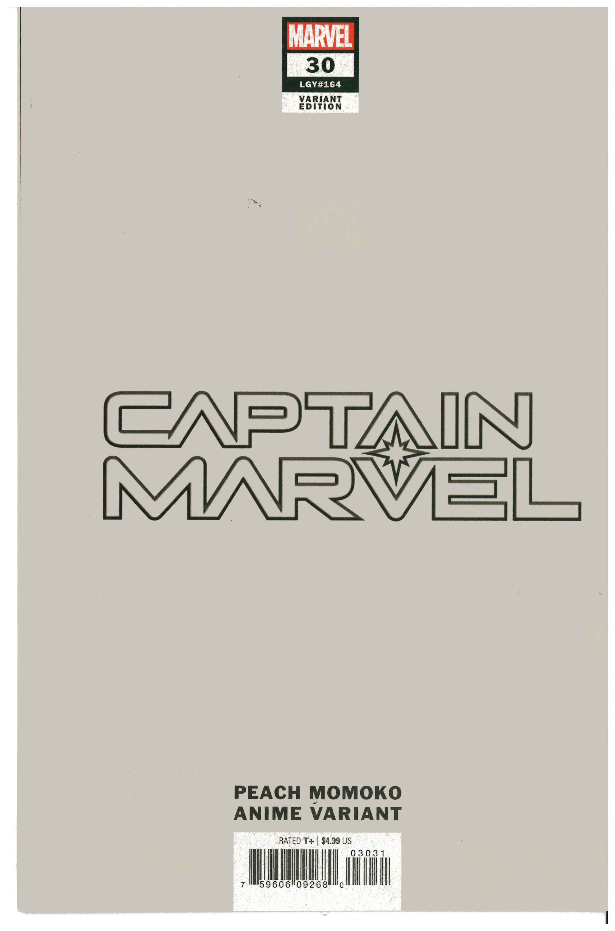 Captain Marvel #30 backside