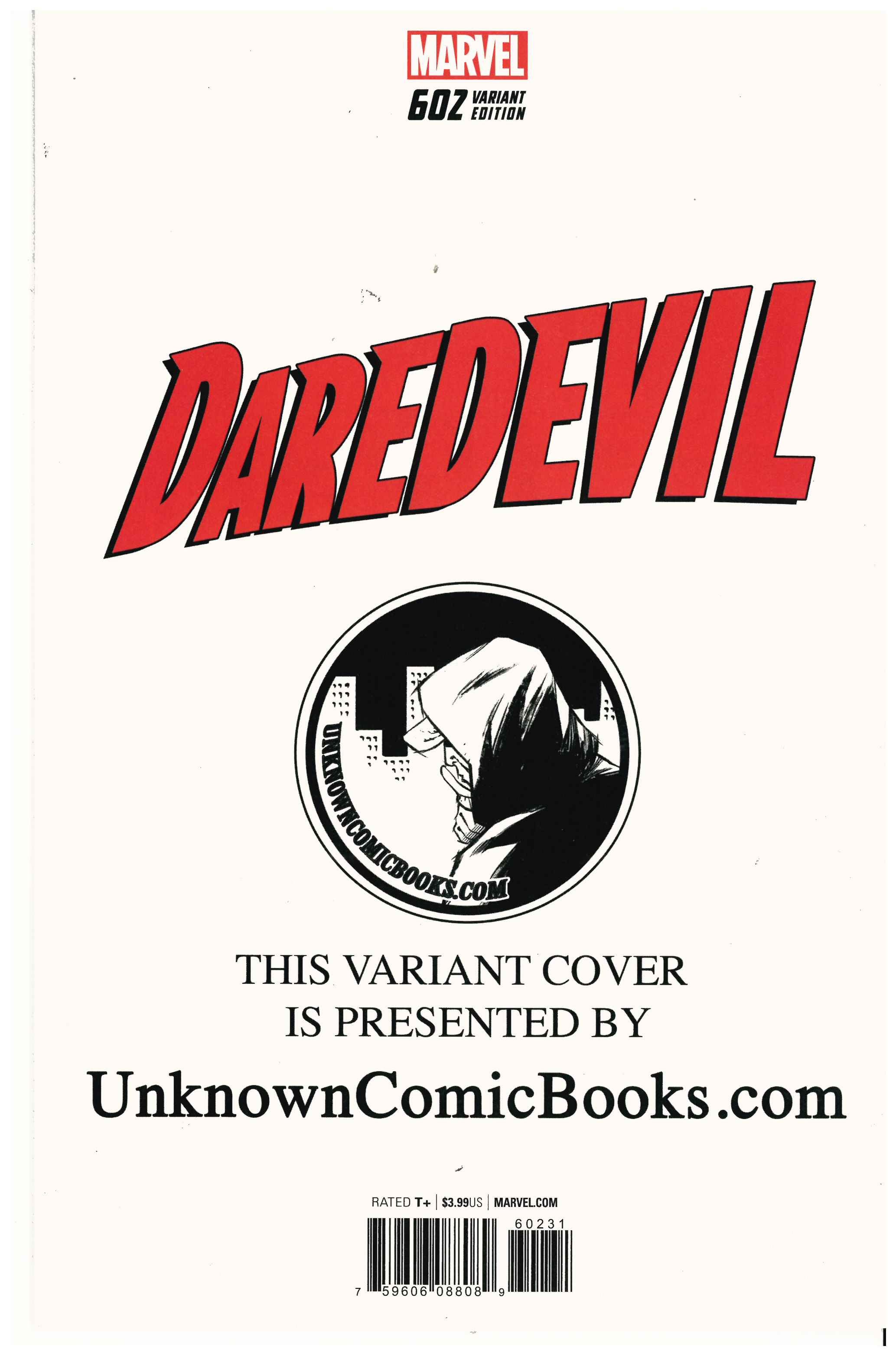 Daredevil #602 backside