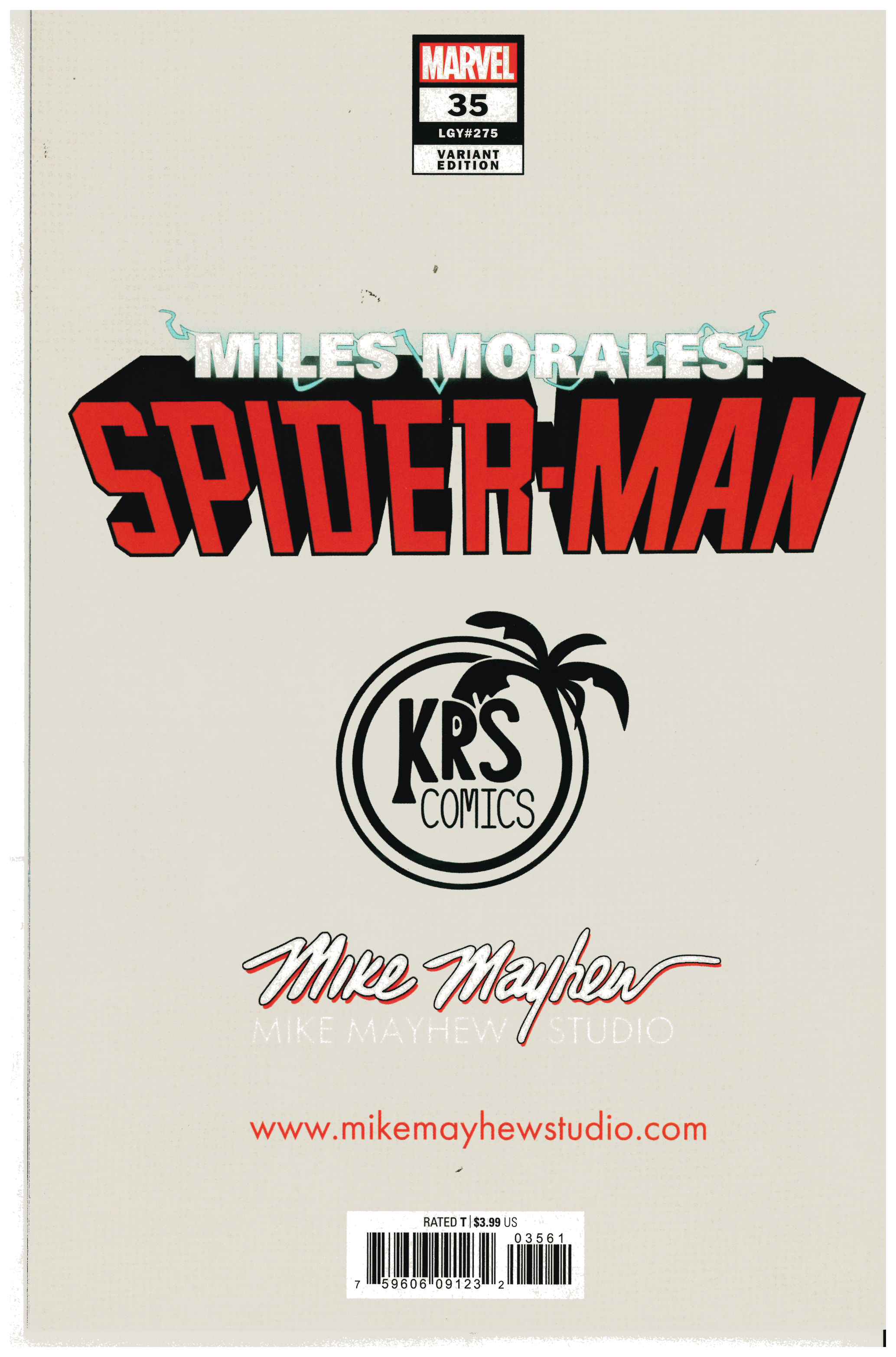 Miles Morales: Spider-Man #35 backside