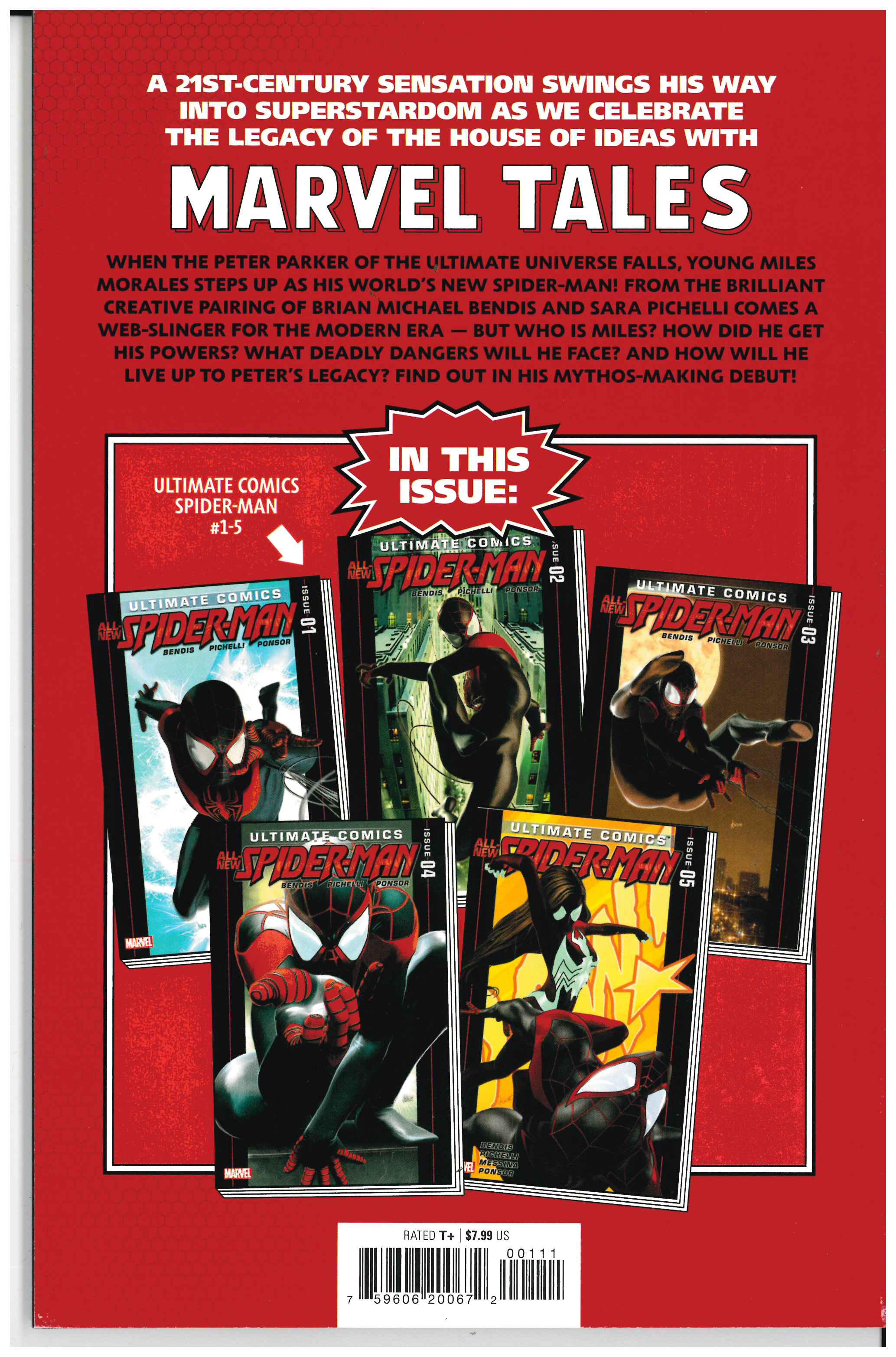 Miles Morales: Marvel Tales #1 backside