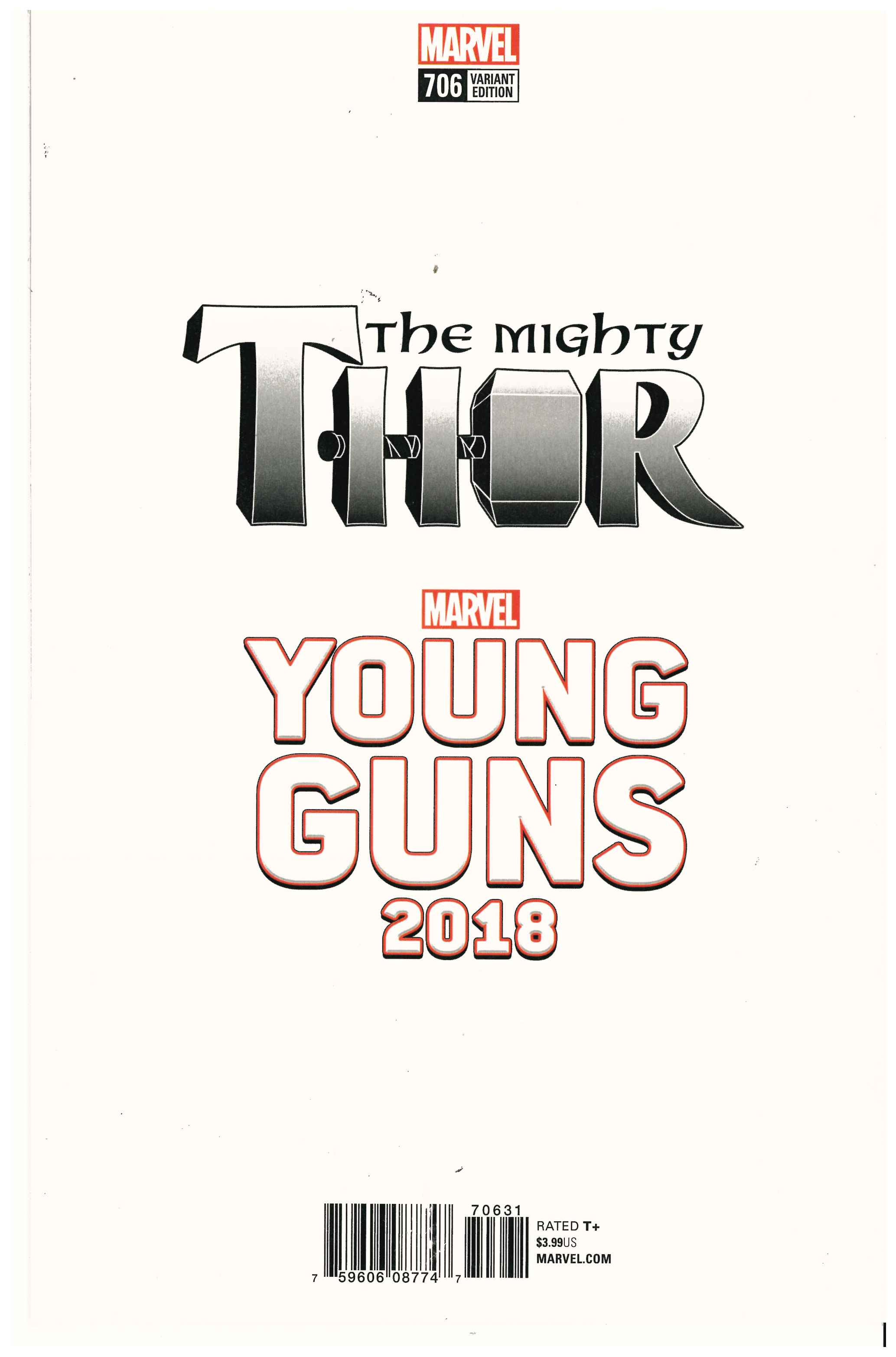 Mighty Thor #706 backside