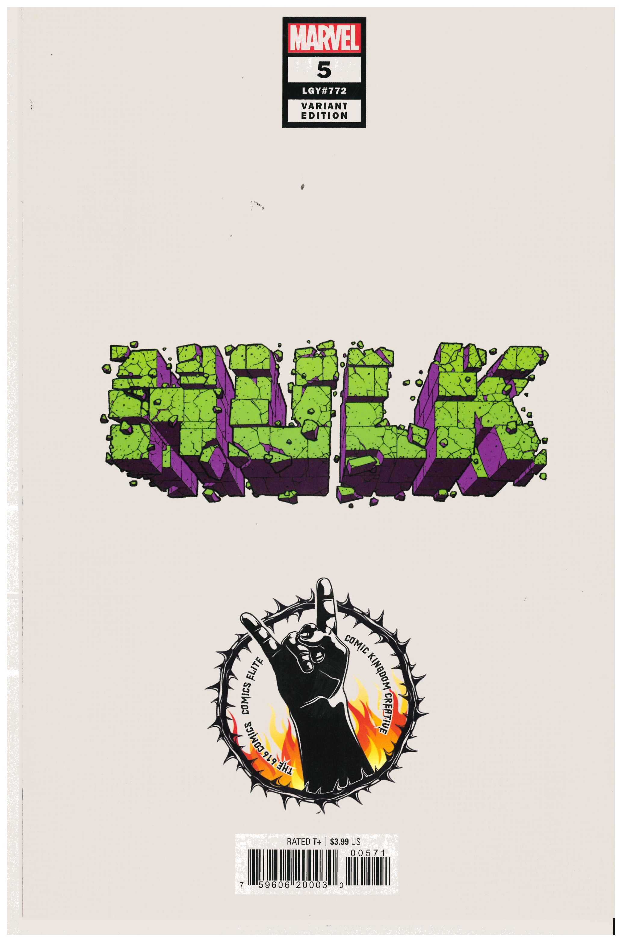 Hulk #5 backside