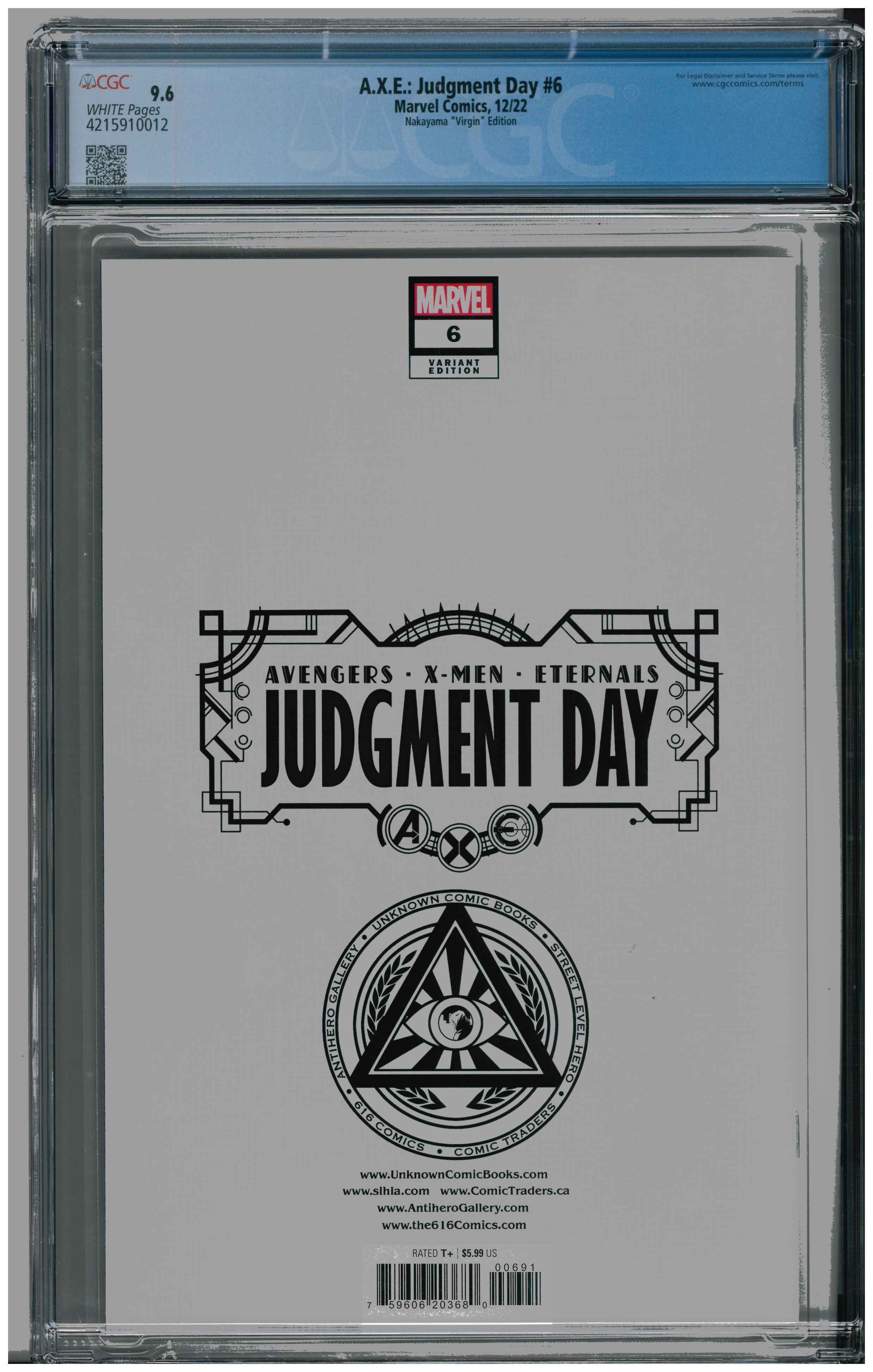 A.X.E.: Judgment Day #6 backside