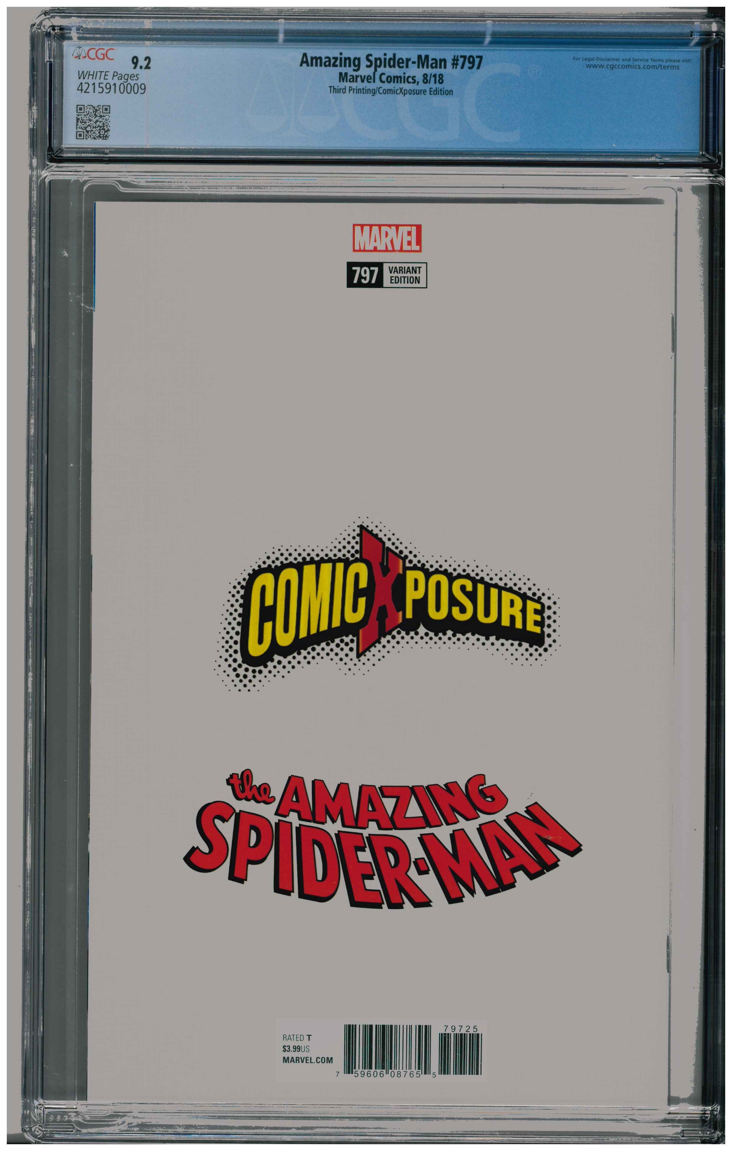 Amazing Spider-Man #797 backside