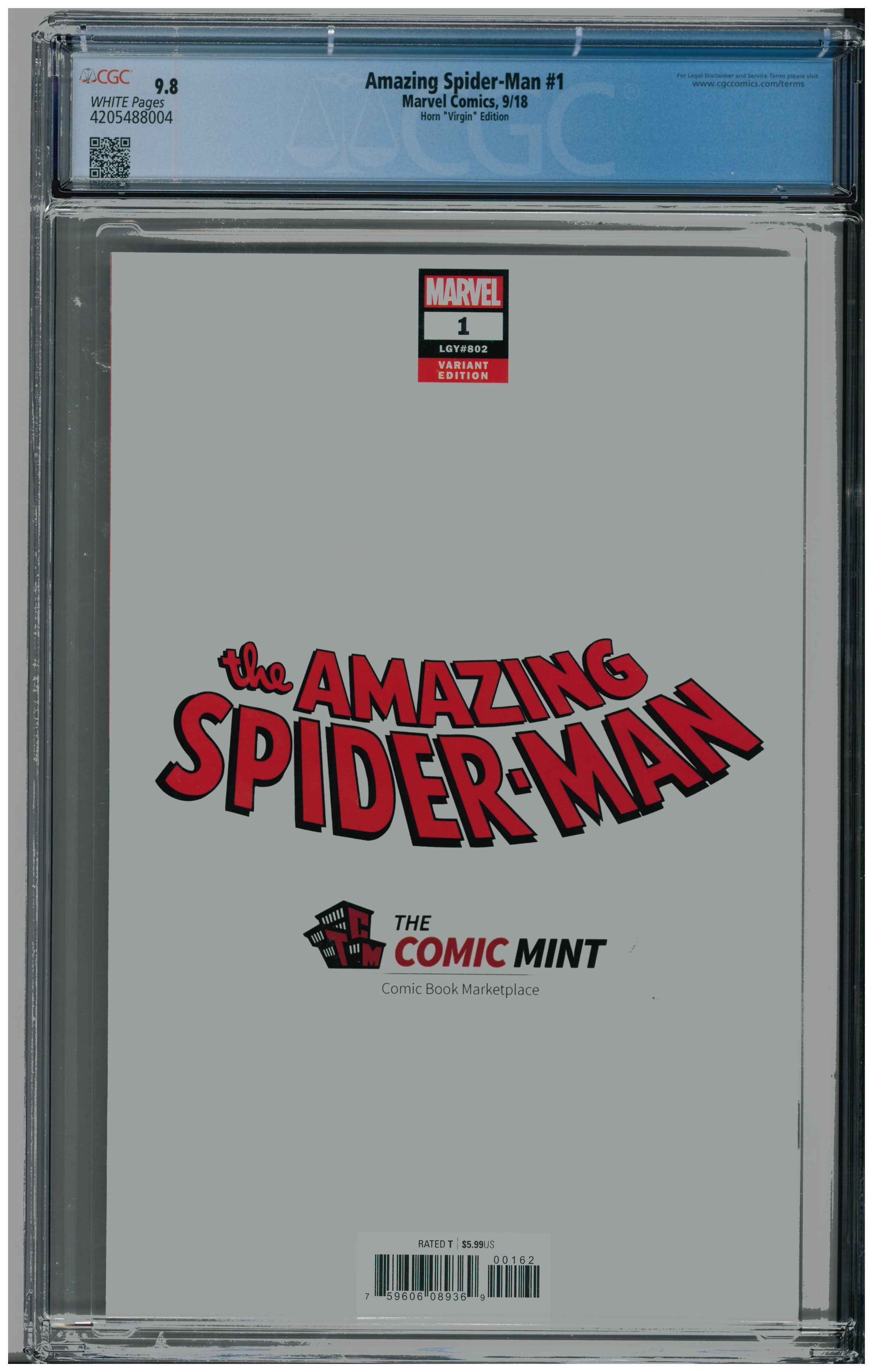 Amazing Spider-Man #1 backside