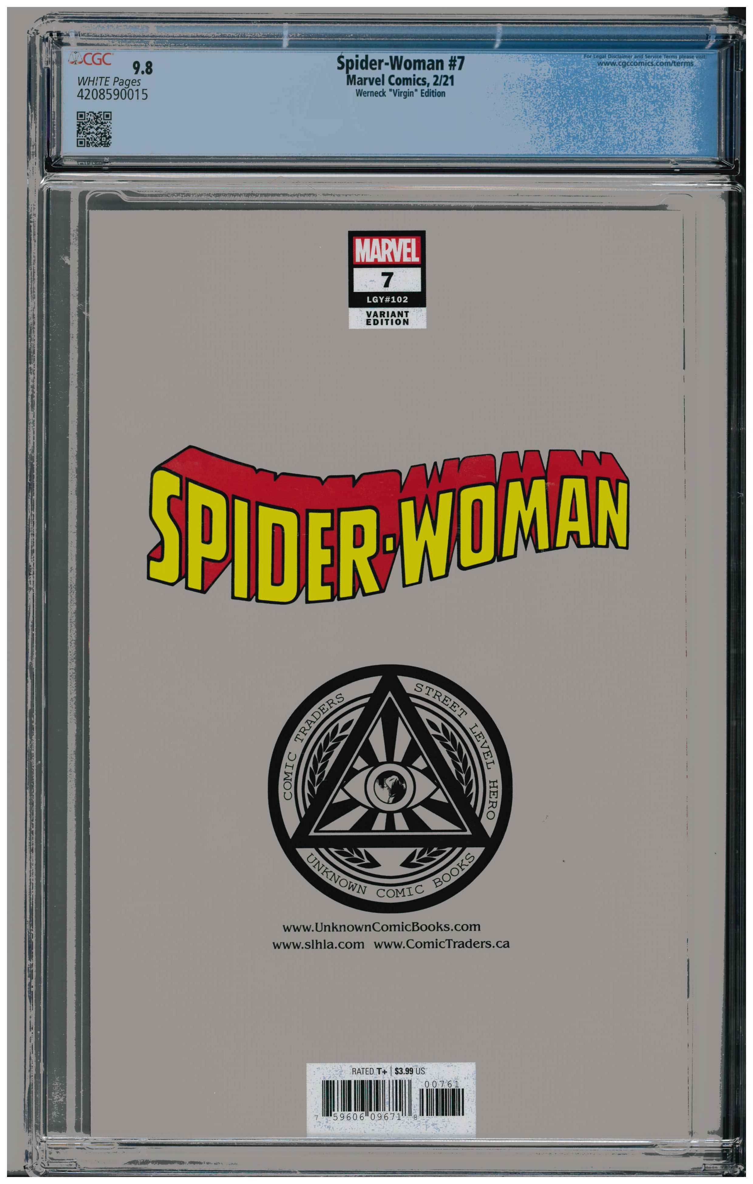 Spider-Woman #7 backside