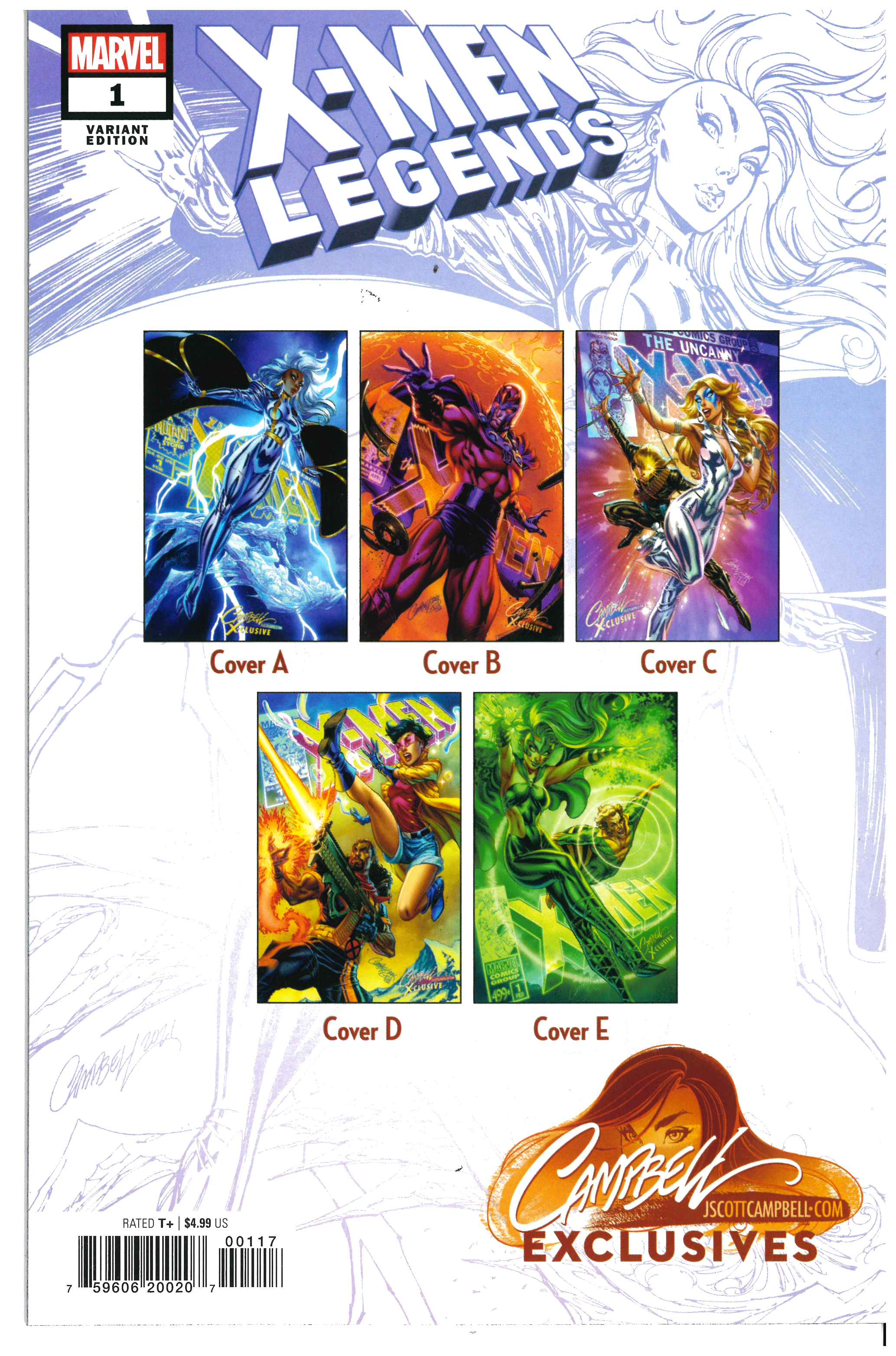 X-Men: Legends #1 | Unterschrieben von J. Scott Campbell