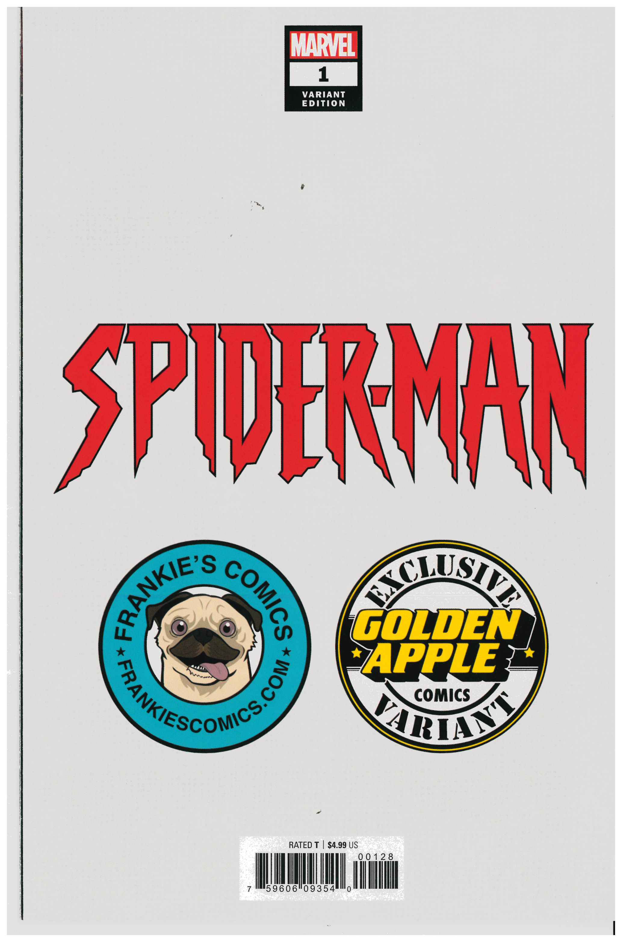 Spider-Man #1 backside