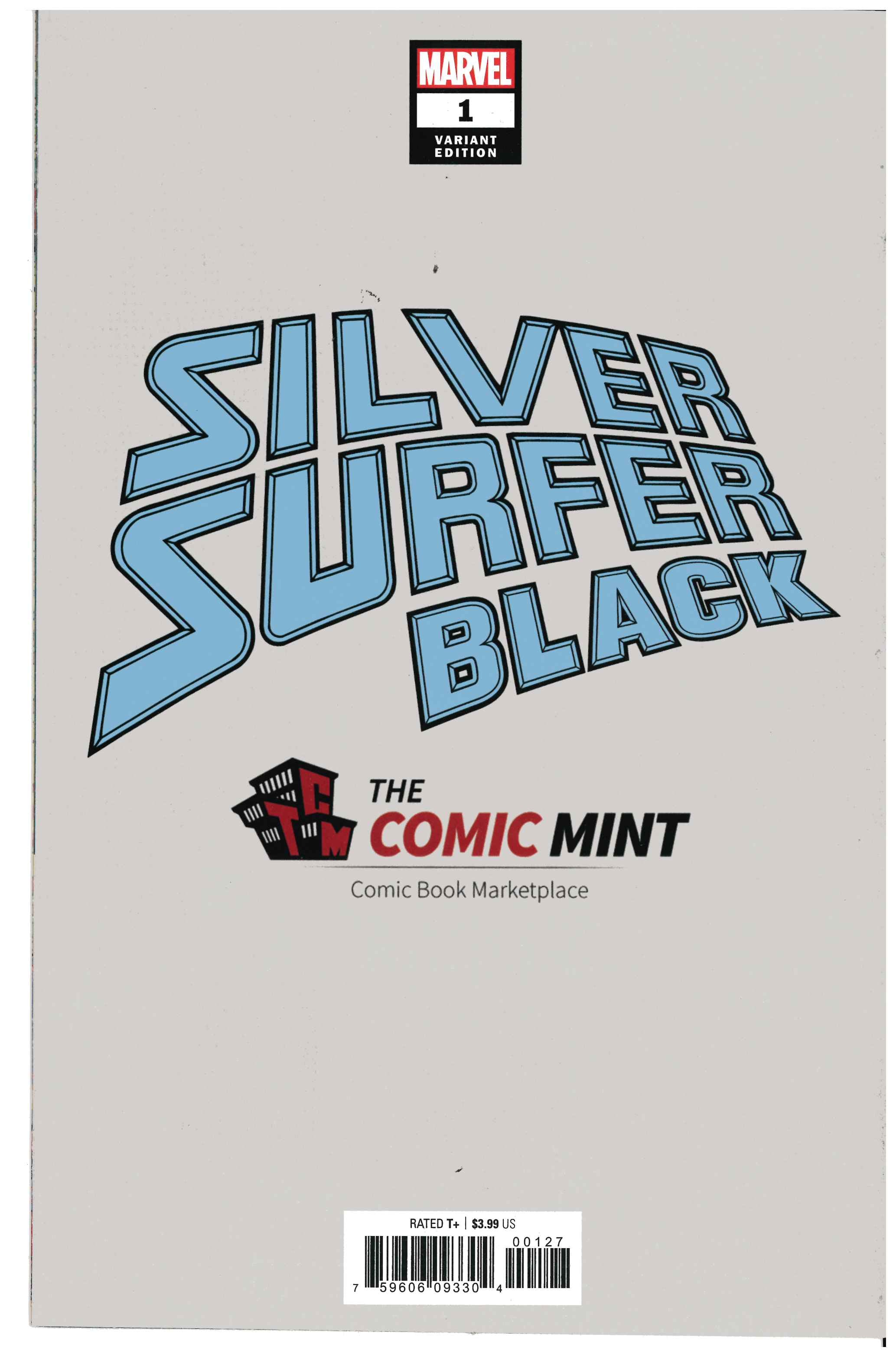 Silver Surfer: Black #1 | Signed by Donny Cates backside