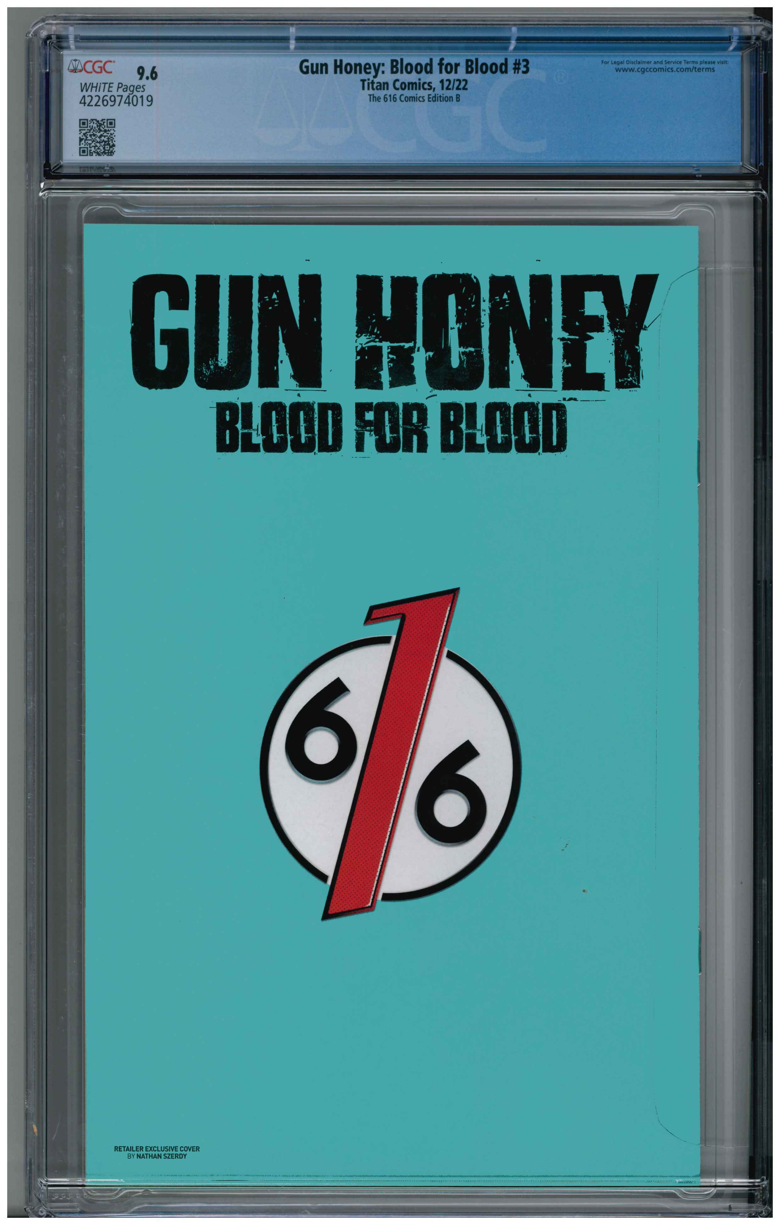 Gun Honey: Blood for Blood #3 backside