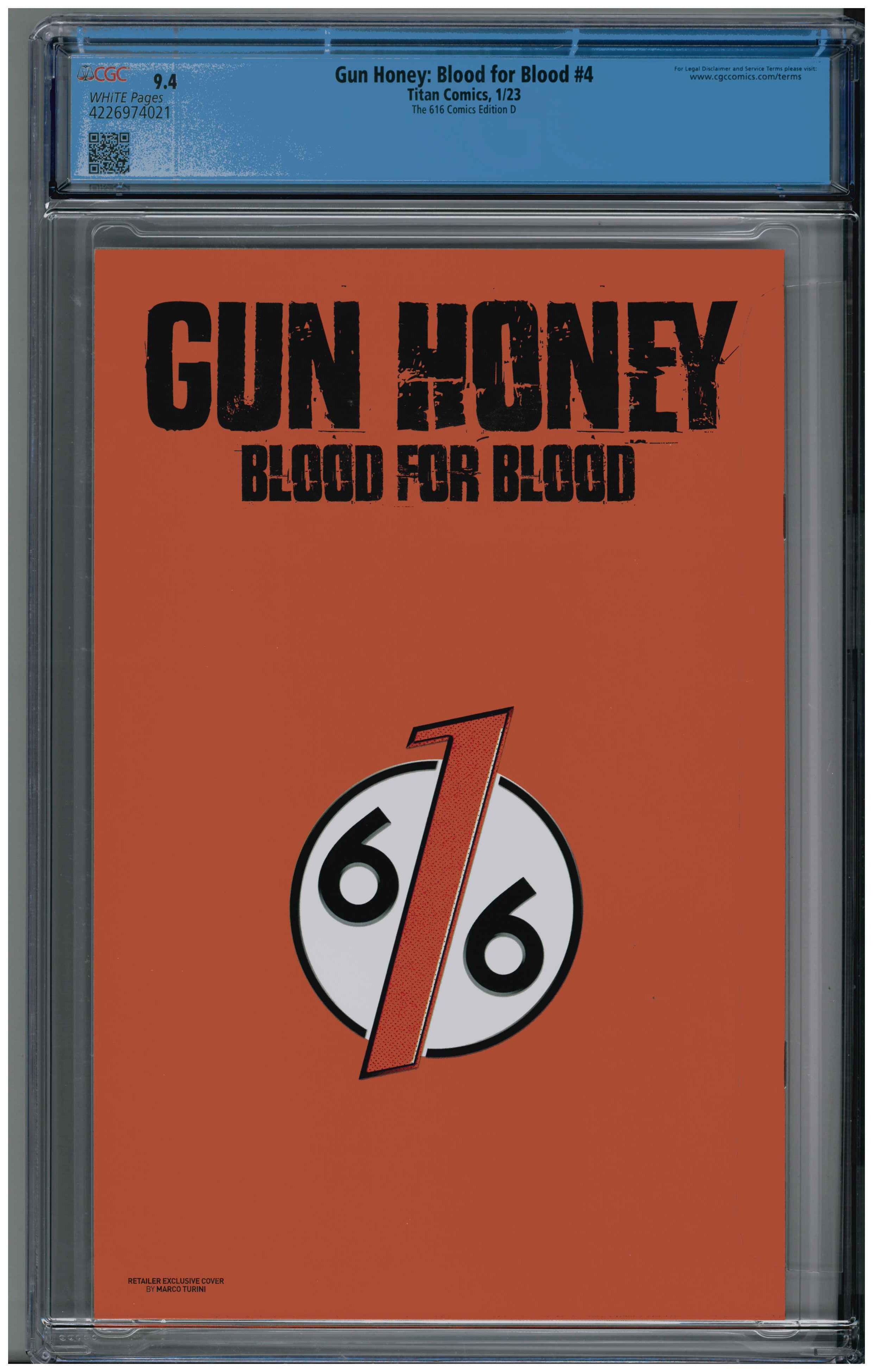 Gun Honey: Blood for Blood #4 backside