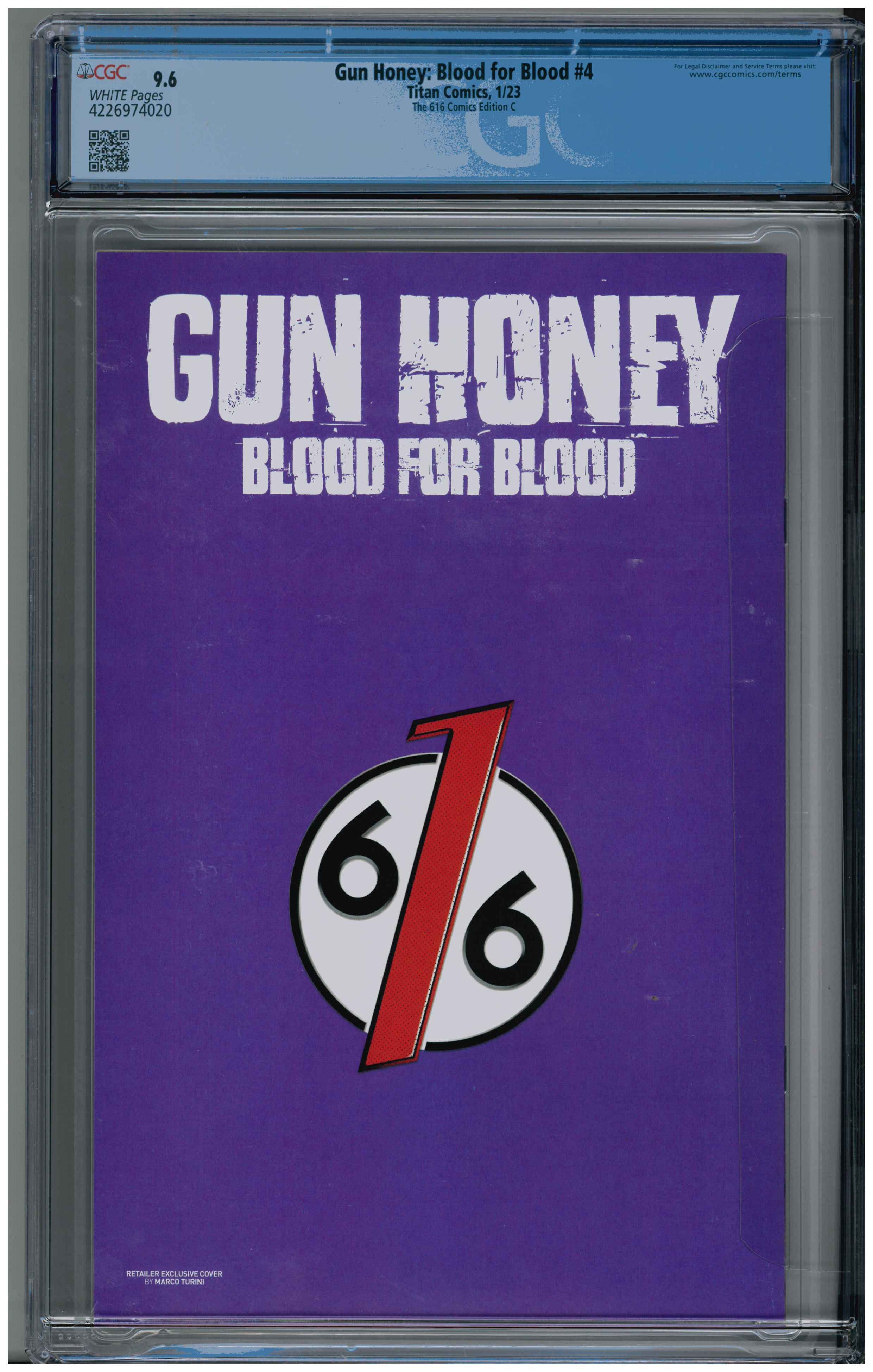 Gun Honey: Blood for Blood #4 backside