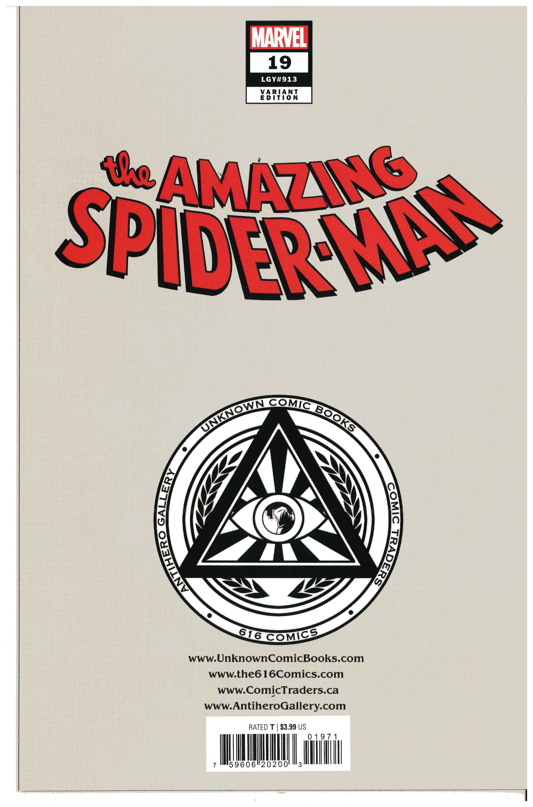 Amazing Spider-Man #19 backside