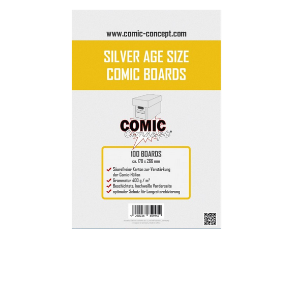 Comic Concept Comic Boards Silver Age Size (100CT.)